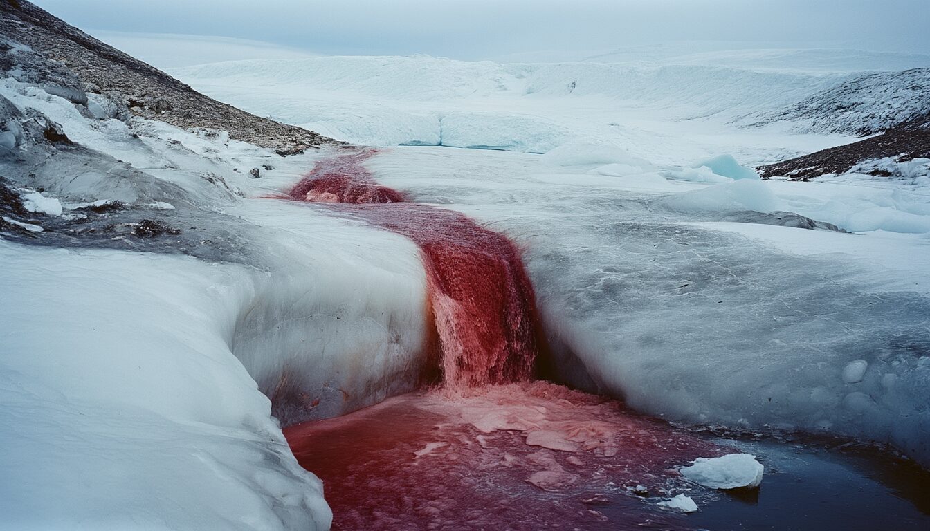 Blutfälle der Antarktis: Warum aus dem Gletscher rotes Wasser strömt