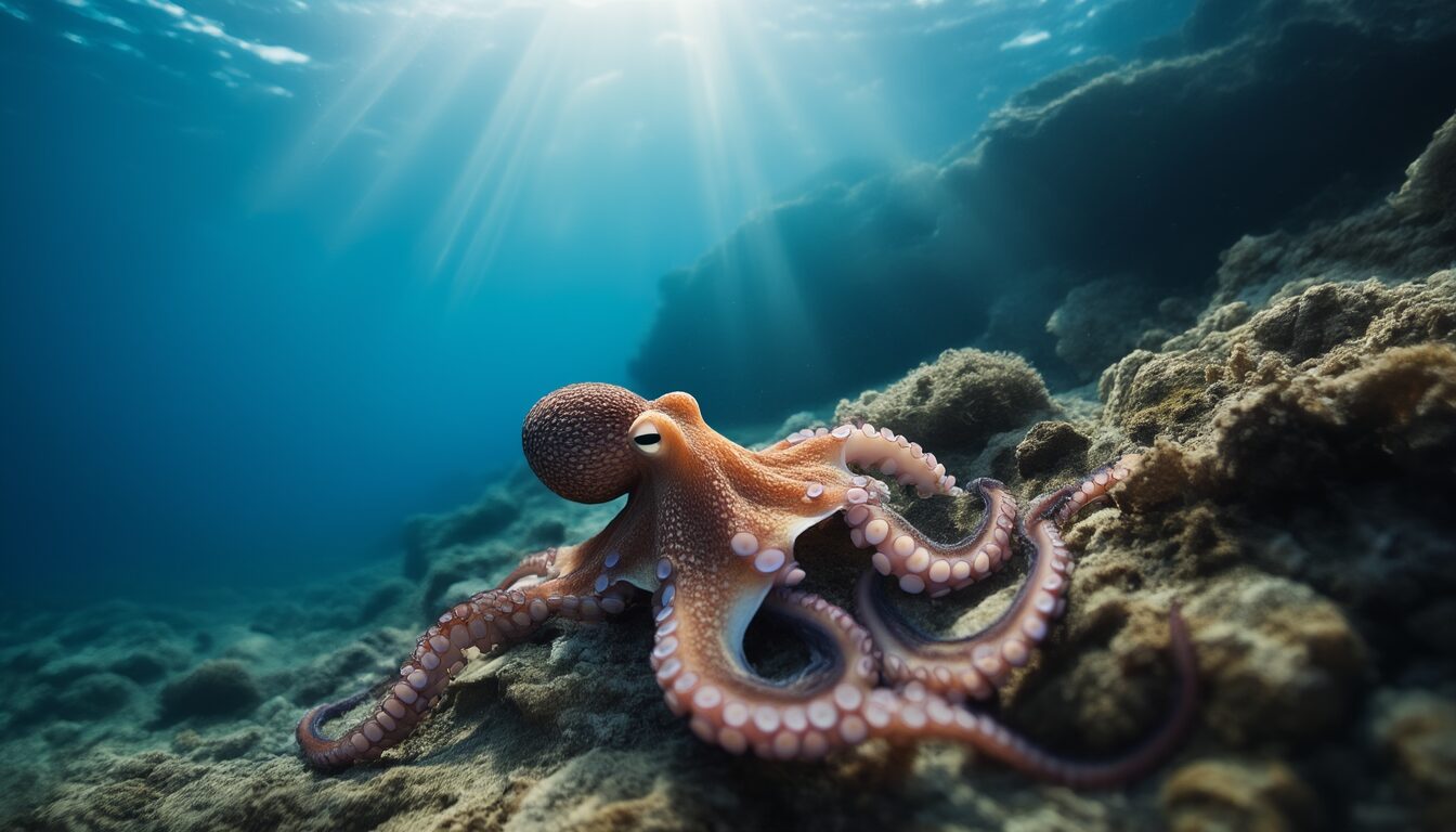 Oktopus: drei Herzen – und eins setzt beim Schwimmen aus