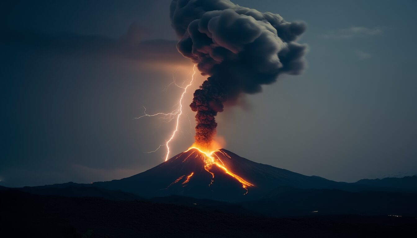Vulkanblitze: Wie aus Asche ein Gewitter wird
