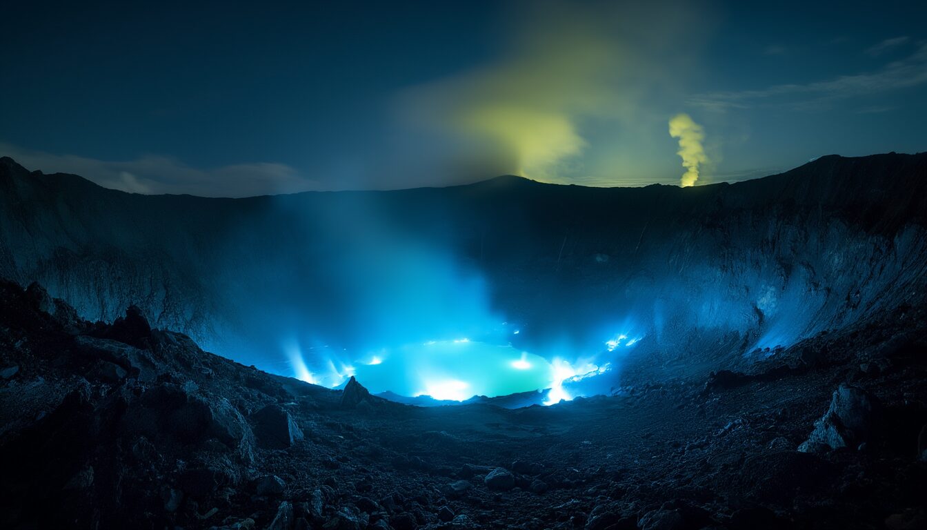 Kawah Ijen: Blaues Feuer und der saurste See der Welt