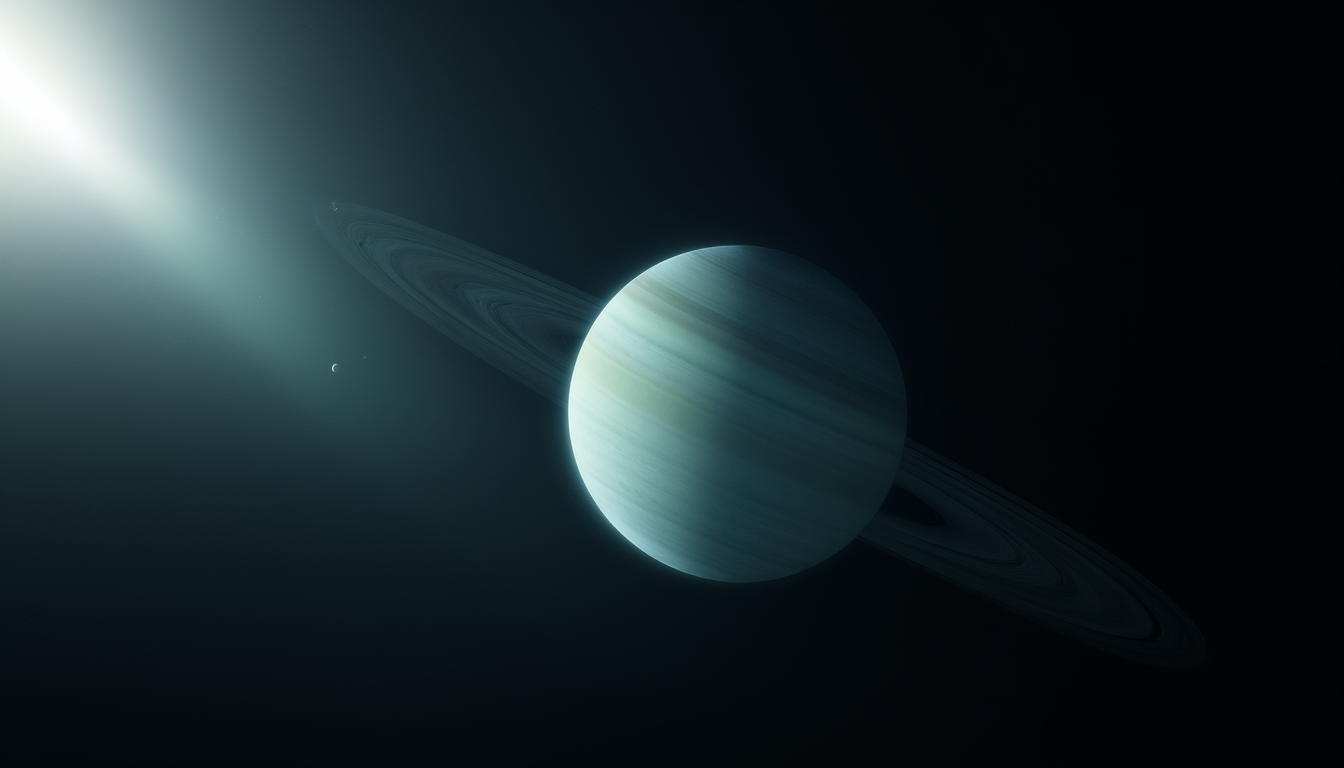 Uranus auf der Seite: Warum der Planet wie ein Wagenrad rollt