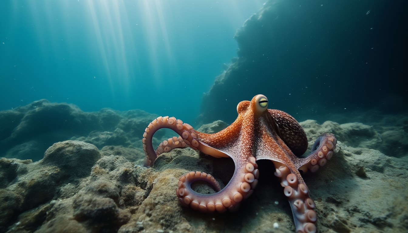 Warum hat ein Oktopus drei Herzen? Eins setzt beim Schwimmen aus
