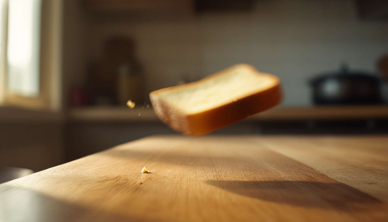 Warum Toast auf die Butterseite fällt – und wie du das verhinderst